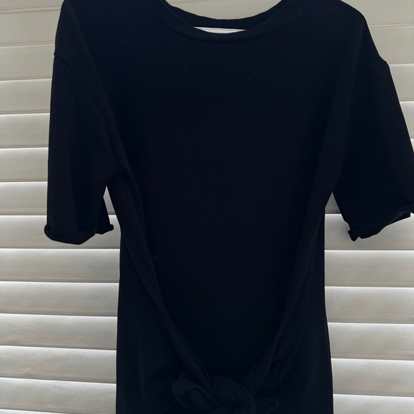 COOL TRENDY DROP WAIST VIBES!!!! Peace love world cotton tied tshirt - Picture 5 of 6